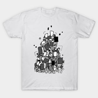 Dark and Gritty Block Party cube tower T-Shirt